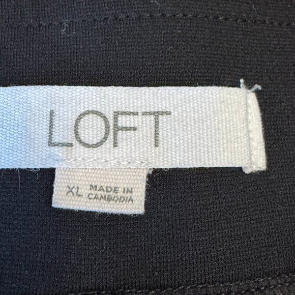 Loft Black Full Length Leggings Size XL (WP005) - Picture 3 of 3